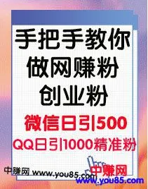 手把手教您打造私域流量：轻松实现创业粉、网赚粉高效运营-网赚项目