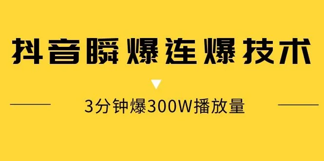 抖音短视频快速增粉技巧与实战教学-网赚项目