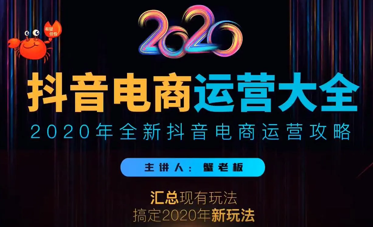 2020抖音电商运营指南：全面揭秘短视频平台新玩法-网赚项目