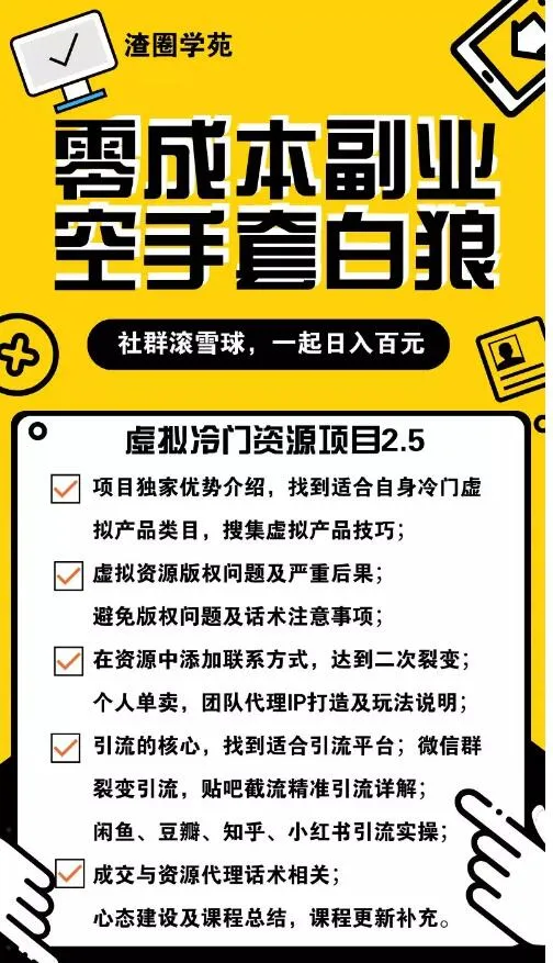 虚拟冷门资源项目2.5：日收入不断攀升 的精准引流实操教程-网赚项目