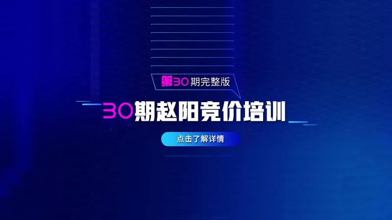 赵阳SEM竞价第30期：2020完结版 – 价值3999元的互联网营销必备技巧-网赚项目