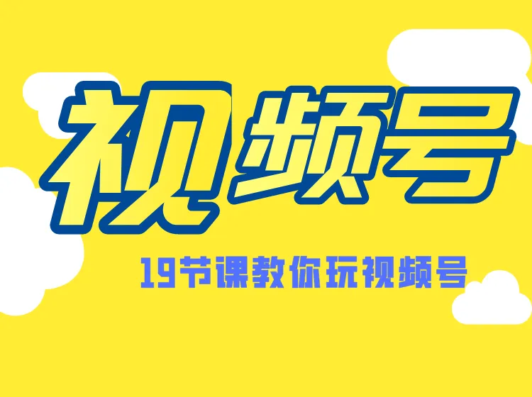 微信视频号运营全攻略：19节详解，从推荐机制到变现方式-网赚项目