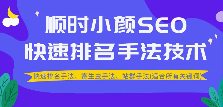 掌握顺时小颜SEO技术：快速提升关键词排名的必备知识与技巧-网赚项目