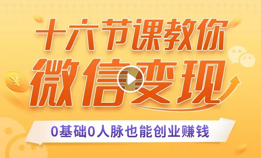 零基础微信变现指南：单款产品如何打造爆款，实现月增过*万-网赚项目