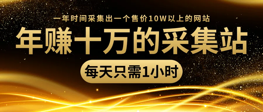 一小时年入*万！每日仅需1小时的神奇采集站：价值*万的搜索引擎优化策略-网赚项目