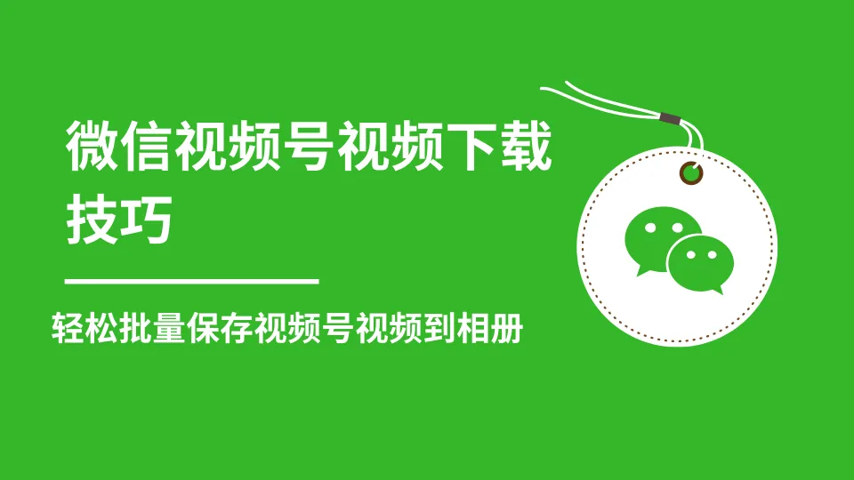 微信视频号视频批量下载：掌握秘诀，快速收藏-网赚项目