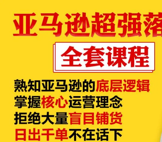 学会亚马逊电商运营，日销千单不再是梦-网赚项目