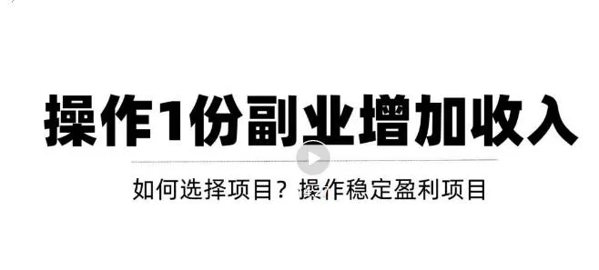 新手必看实战解析：如何在副业项目中轻松实现盈利？详解教程-网赚项目