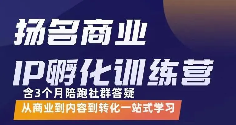 一站式学习商业IP孵化的核心技巧：值不值得投入更多元？-网赚项目