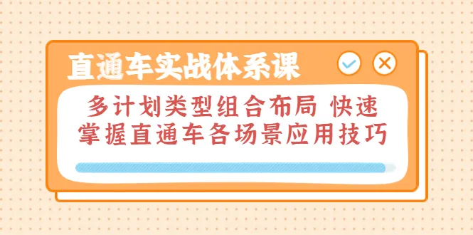 多技能一网打尽！直通车的多计划类型组合布局策略-网赚项目