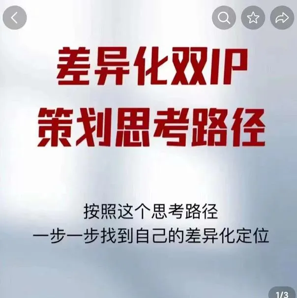 双IP策划 | 解决短视频流量 变现-网赚项目