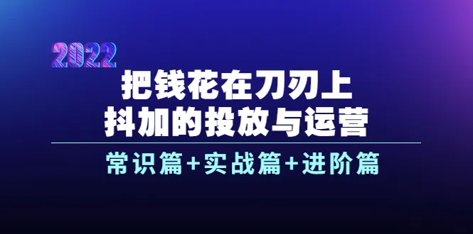 提高广告效果！助力抖音加投放与运营-网赚项目