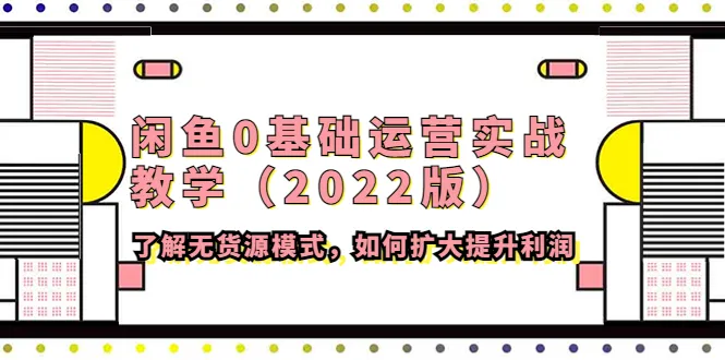 闲鱼电商实战教学：无货源模式下的利润扩大与运营窍门-网赚项目