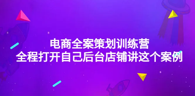 掌握电商全案策划的关键：打开个人店铺的绝佳案例分享-网赚项目