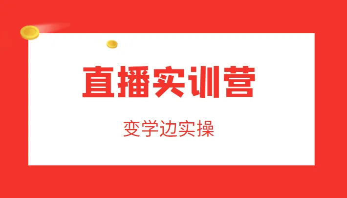 成为运营型主播：直播实训营，学以致用，轻松提升直播间人气-网赚项目