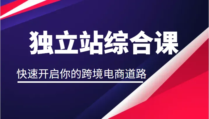 跨境电商之路：独立站运营全攻略，2599元学会综合课程-网赚项目