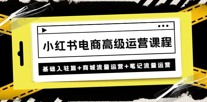 小红书电商高级运营课程：实战入门到精通，助您轻松掌握电商运营要诀！-网赚项目