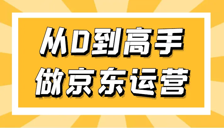 从零开始掌握京东运营：从基础到高级的实战指南-网赚项目