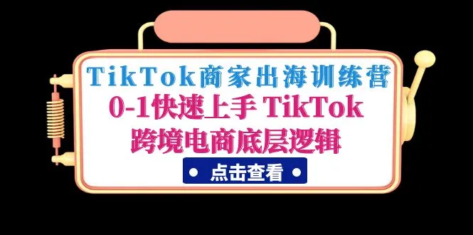 跨境电商底层逻辑探索：0-1打造TikTok商家的全方位指南-网赚项目