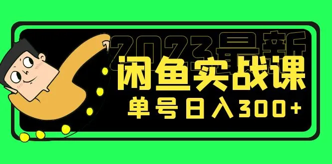 闲鱼实战课：打造爆款、提升日增技巧，全方位解读最新闲鱼项目-网赚项目