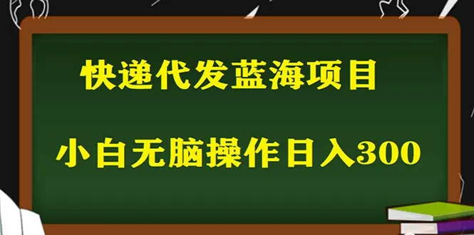 低成本运营！2023年热门蓝海快递代发项目指南：新手零投入月收入翻倍-网赚项目