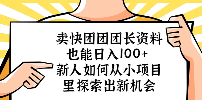 日增收百元！快团团团长必看：小项目中挖掘大机遇-网赚项目