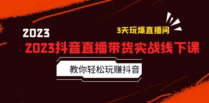 抖音直播带货实战攻略：解密流量机制，揭秘冷启动破解法，助您成为顶尖主播！-网赚项目