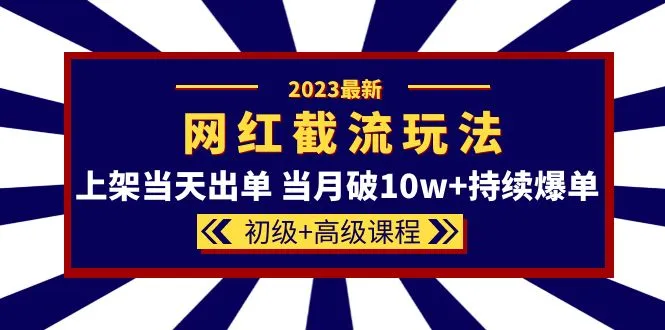 揭秘网红同款截流玩法：初级 高级课程全解析，轻松上手实现爆单神器！-网赚项目