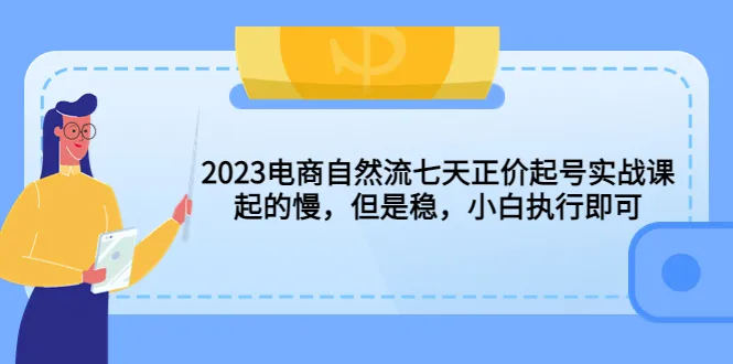 2023年电商七天正价起名实践课程：逐步提高价格，稳定可靠，适合初学者实施-网赚项目