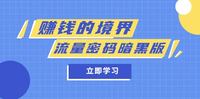 探索赚钱的境界：流量密码暗黑版与赚钱策略解析-网赚项目