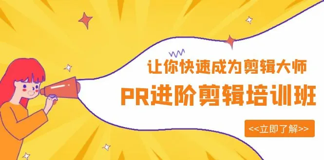 PR进阶剪辑培训：助力迅速精通，成就剪辑大师之路-网赚项目