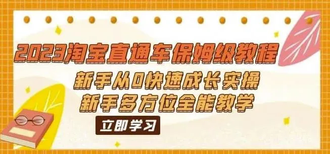 2023年淘宝直通车的全面指南：新手上手实操，全方位教程助你迅速掌握-网赚项目