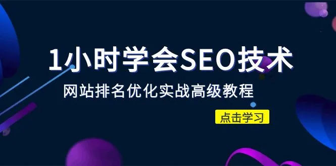 SEO实战：一小时掌握秒杀市场95%收费的网站排名优化的核心技巧-网赚项目