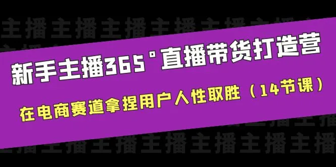 365天直播带货：电商新手入门教程-网赚项目