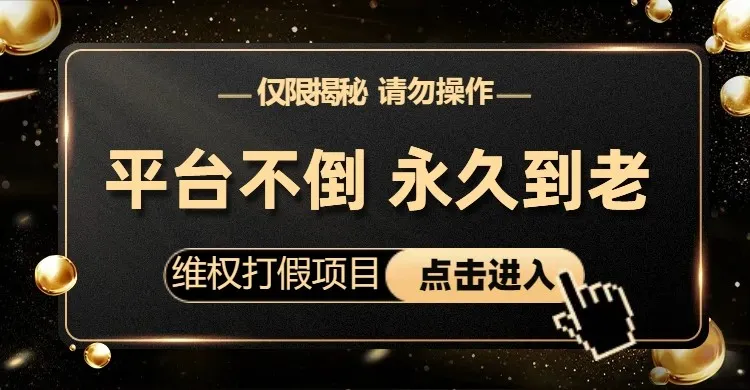 揭秘维权打假项目：长期稳定、零投入、高回报的电商创业奥秘！-网赚项目