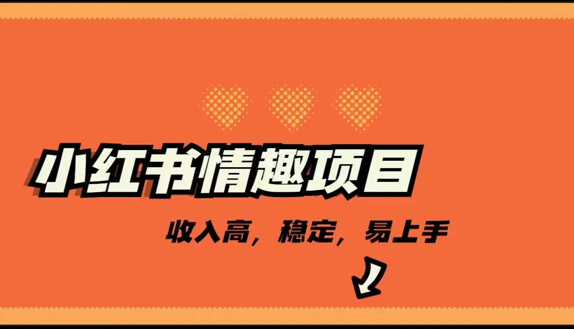 探索小红书情趣项目：持续稳定收入的市场机遇揭秘-网赚项目