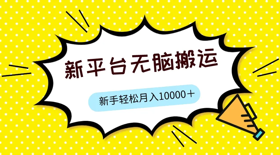 揭秘：零门槛赚钱秘籍，新平台软件操作全攻略！-网赚项目