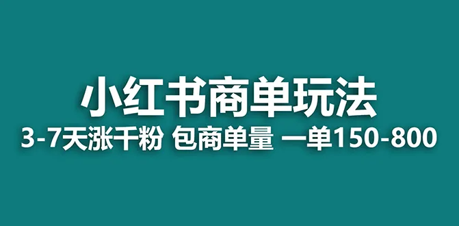 小红书商单项目2023最强蓝海,赚无风险!-网赚项目