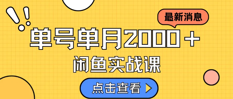 掌握闲鱼赚钱新技巧：咸鱼虚拟资料模式解密-网赚项目