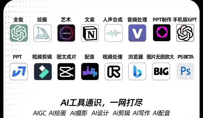 AIGC-全能特训营第3期：深度解析14大AI工具，助你成为AI驾驭大师！-网赚项目