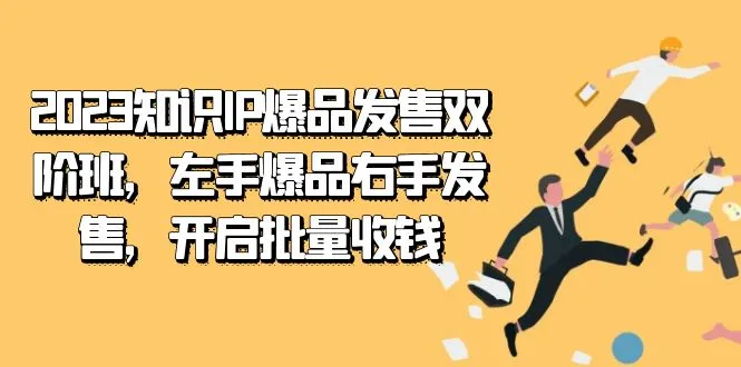 打造知识IP爆品发售双阶班：系统搭建与极简营销全攻略-网赚项目