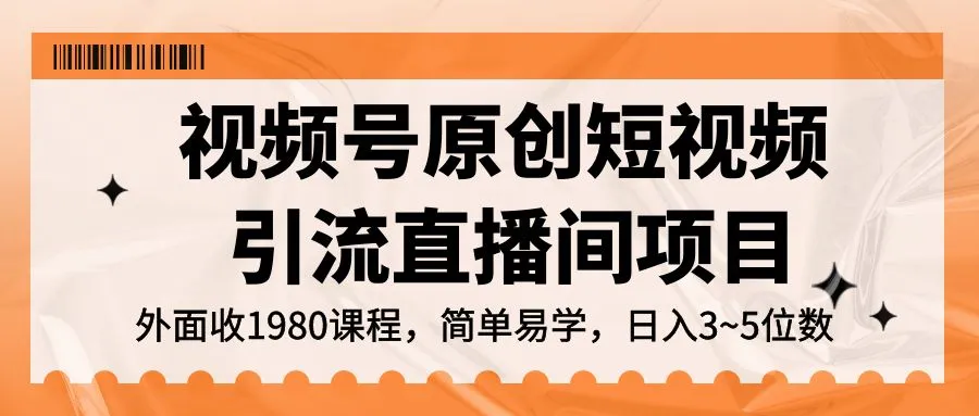 视频号变现秘籍：揭秘日收入更多位数的长久玩法！-网赚项目