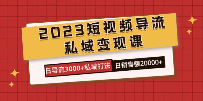 掌握短视频导流与私域变现的新策略：提升流量转化率与销售额-网赚项目