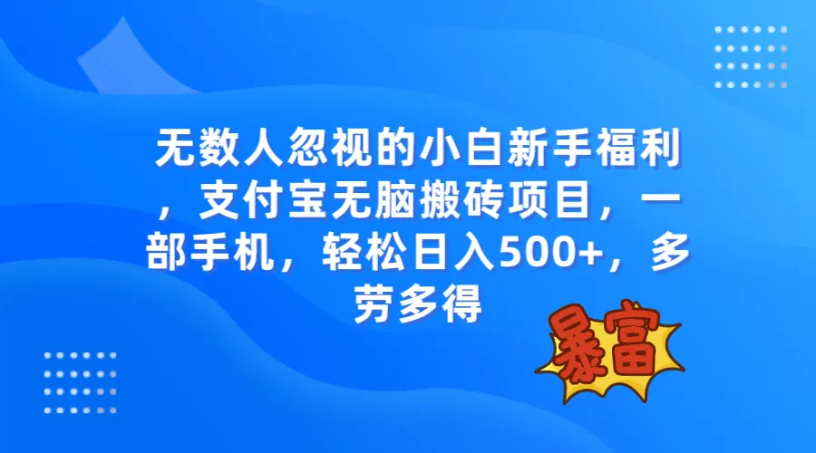 解密支付宝轻松赚钱项目：店家位置标记，无脑操作，每日增收倍增-网赚项目