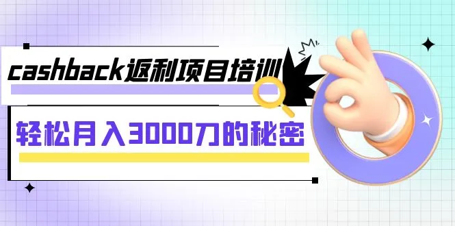 深度解析：轻松掌握cashback返利项目的诀窍与收益奥秘-网赚项目