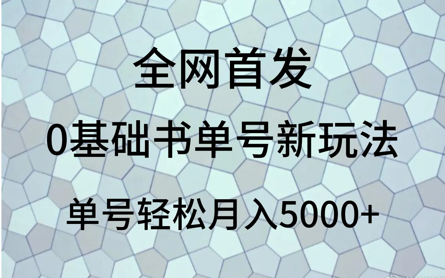 书单号新玩法：0基础轻松月收入更多 ，揭秘操作技巧！-网赚项目