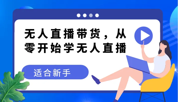 无人直播带货变现指南：新手从零开始，掌握无人直播的精髓-网赚项目