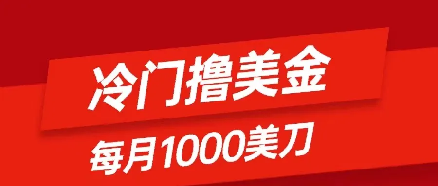 掌握冷门撸美金：轻松每月1000刀！从零开始学习如何无脑发帖子-网赚项目