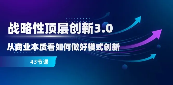 掌握商业创新的关键：战略性顶层创新3.0全解析-网赚项目