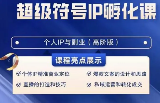 打造超级符号IP：精准商业定位与爆款文案设计全攻略！-网赚项目